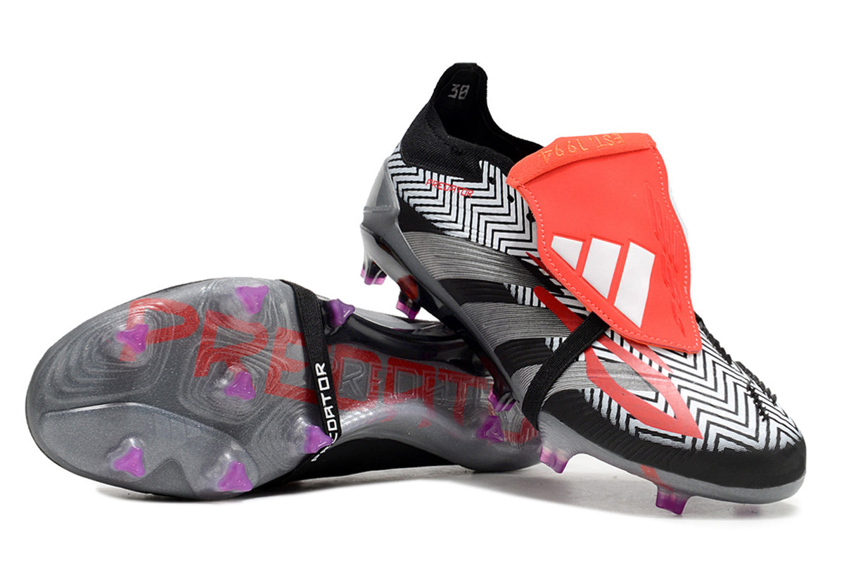 PREDATOR ACCURACY+ FG BOOTS-Black White Red