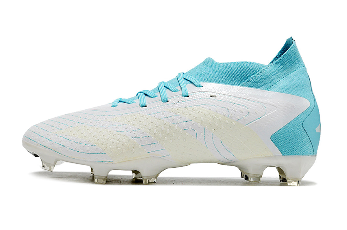 PREDATOR ACCURACY+ FG BOOTS-White Blue