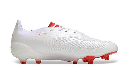PREDATOR ACCURACY+ FG BOOTS-White Red 1