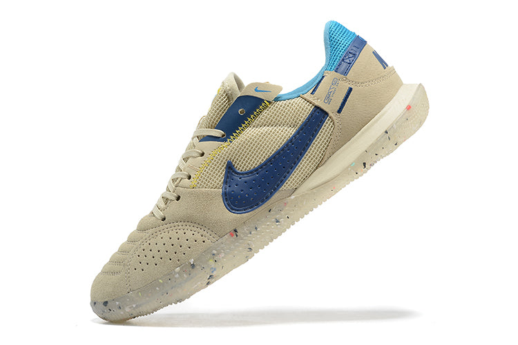 Nike Adults' Streetgato Indoor Soccer Shoes-Brown Blue