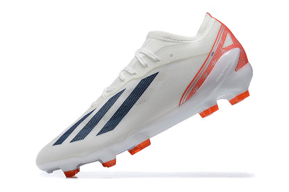 Adidas X Crazyfast.1 Laceless FG-White Red Black