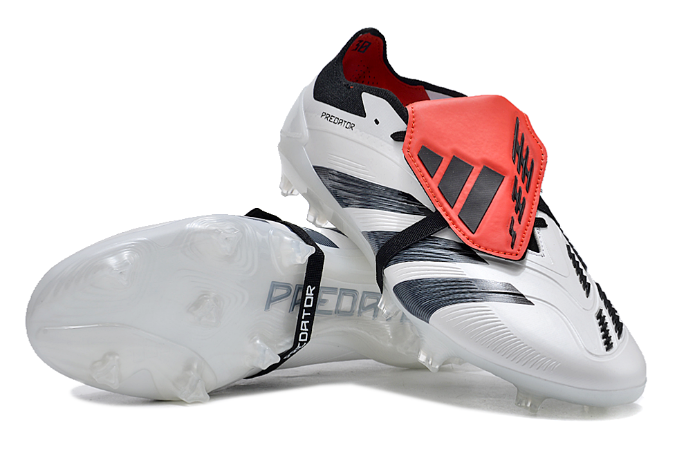 PREDATOR ACCURACY+ FG BOOTS-White Red