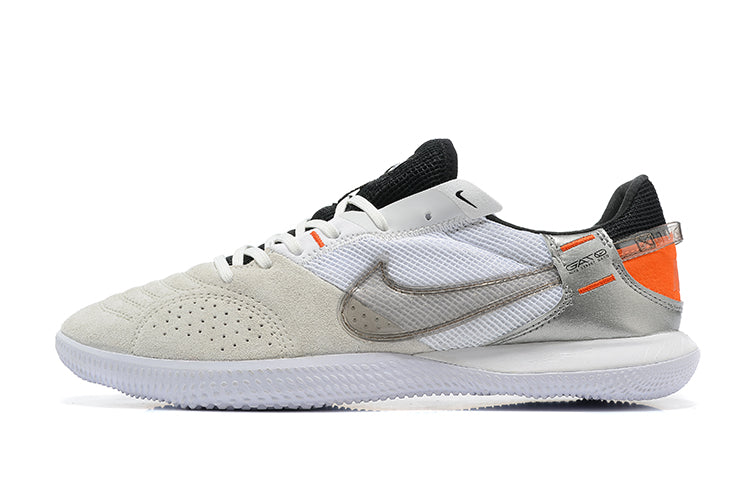 Nike Adults' Streetgato Indoor Soccer Shoes-White Grey Black
