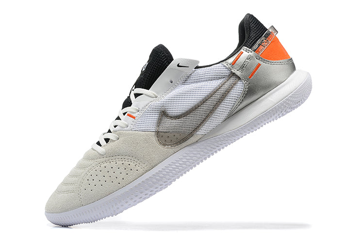Nike Adults' Streetgato Indoor Soccer Shoes-White Grey Black