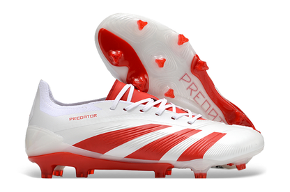 PREDATOR ACCURACY+ FG BOOTS-White Red 1