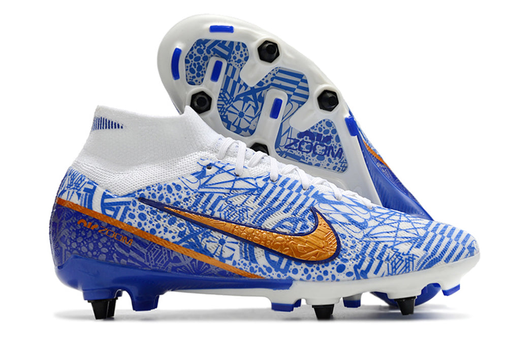 Nike Air Zoom Mercurial Superfly IX Elite Blue & White SG