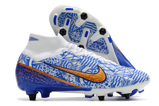 Nike Air Zoom Mercurial Superfly IX Elite Blue & White SG