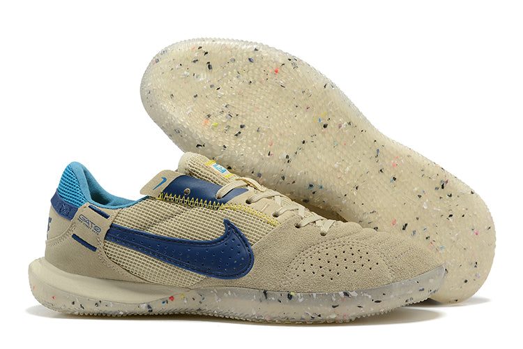 Nike Adults' Streetgato Indoor Soccer Shoes-Brown Blue