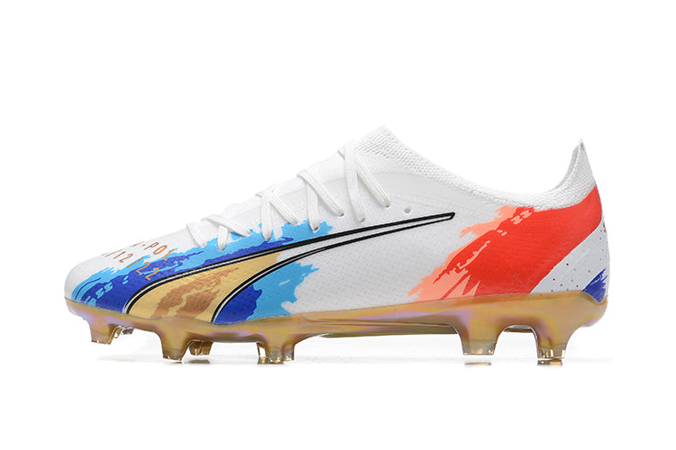 Puma Ultra Ultimate FG-White&Blue&Red