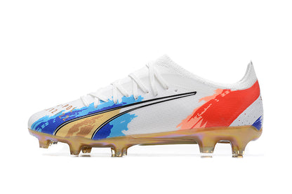 Puma Ultra Ultimate FG-White&Blue&Red