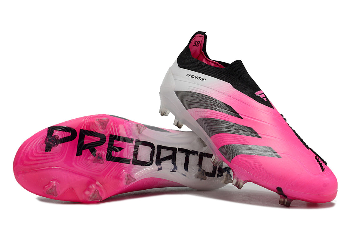 PREDATOR ACCURACY+ FG BOOTS-White Pink 3