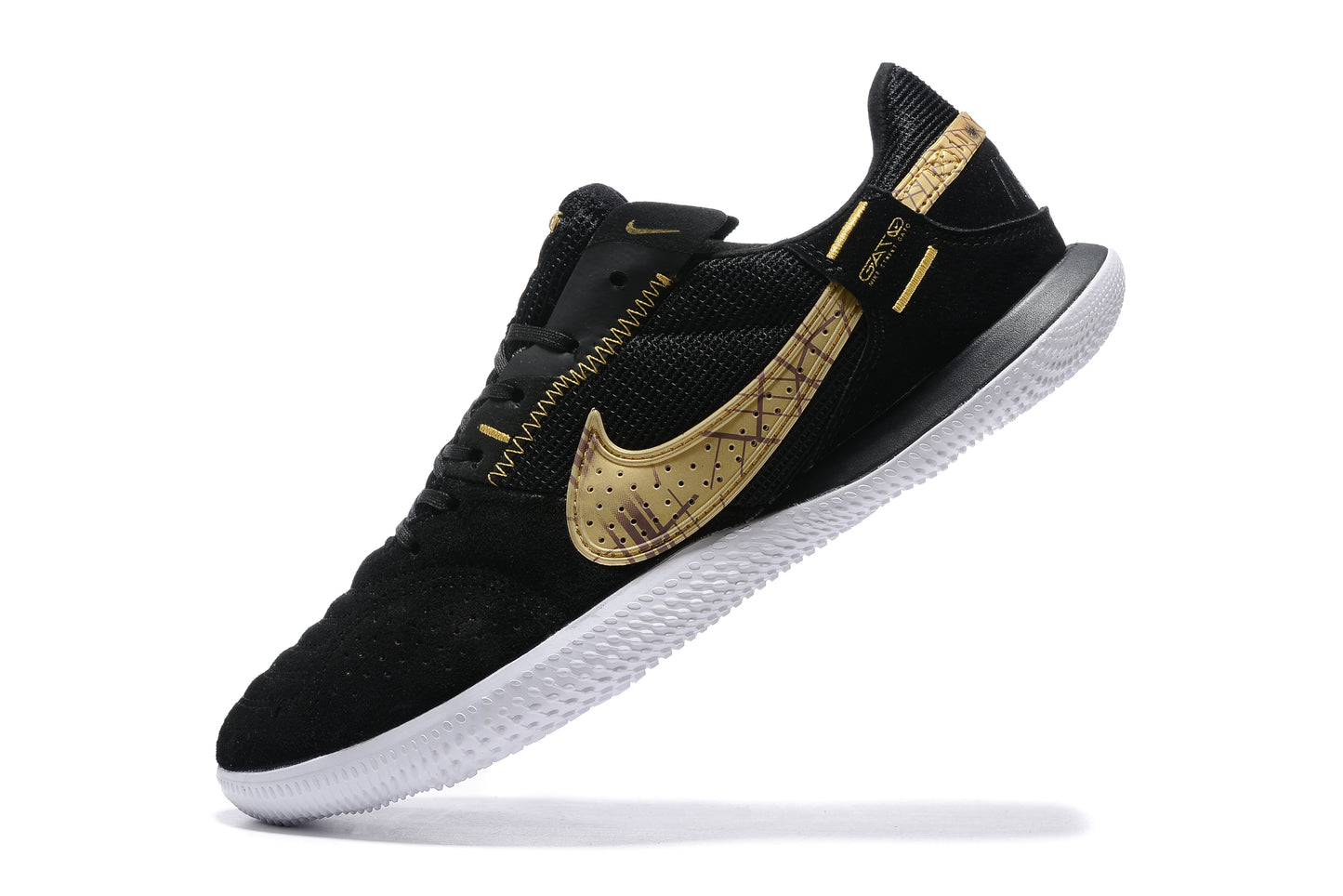 Nike Adults' Streetgato Indoor Soccer Shoes-Black Brown