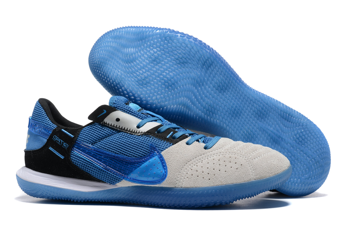 Nike Adults' Streetgato Indoor Soccer Shoes-Blue White
