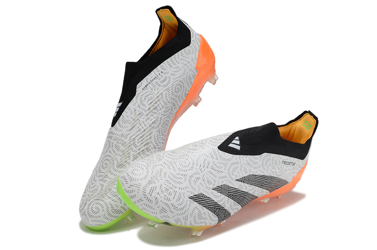 PREDATOR ACCURACY+ FG BOOTS-White Black Orange