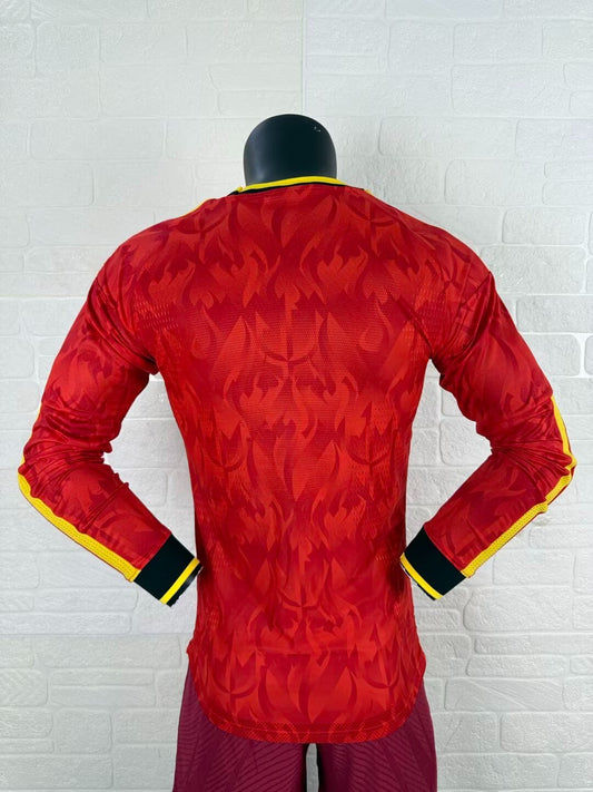 Belgium Home Player Jersey - Long Sleeve