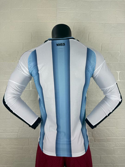 Argentina Home Player Jersey - Long Sleeve