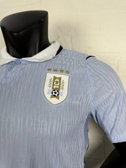 Uruguay Home Player Jersey - Short Sleeve