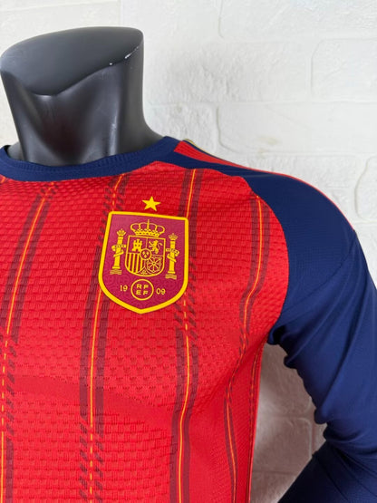 Spain Home Player Jersey - Long Sleeve