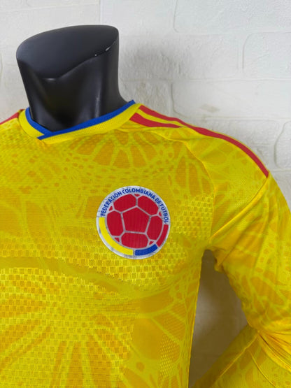 Colombia Home Player Jersey - Long Sleeve